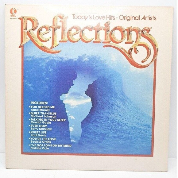Reflections Vinyl LP K-Tel Love Hits Blue Record 70s Anne Murray Manilow Vintage - Picture 1 of 4